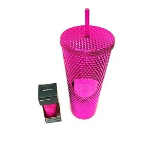 2022 Starbucks Holiday Bling Cold Cup Keychain Bundle